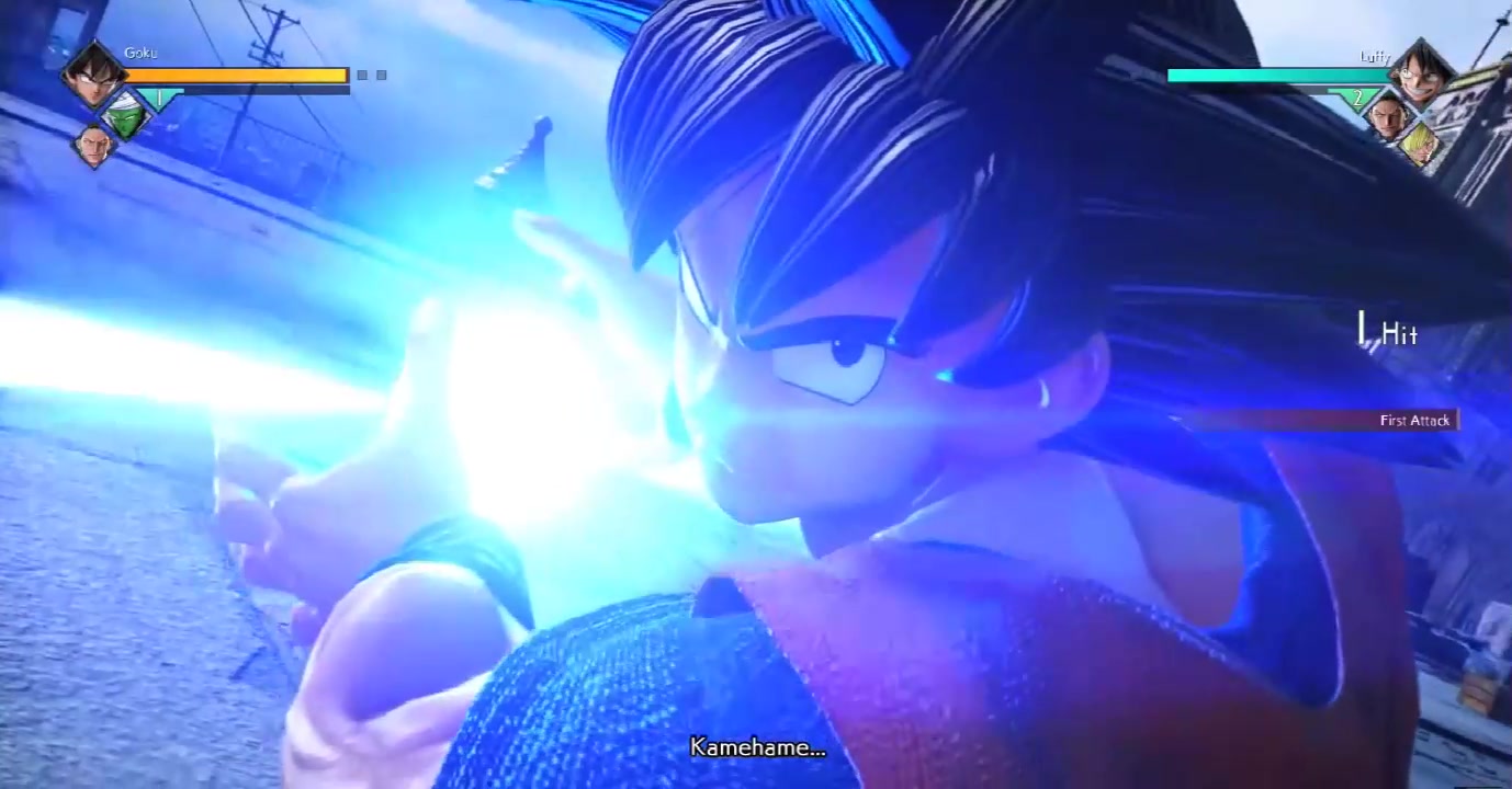 【jump大乱斗】,七龙珠悟空对战海贼王路飞,技能炫酷