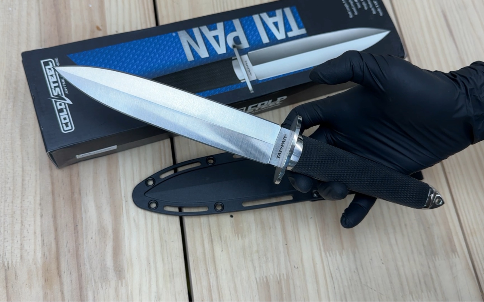 冷钢 cpm-3v大班 双刃直刀