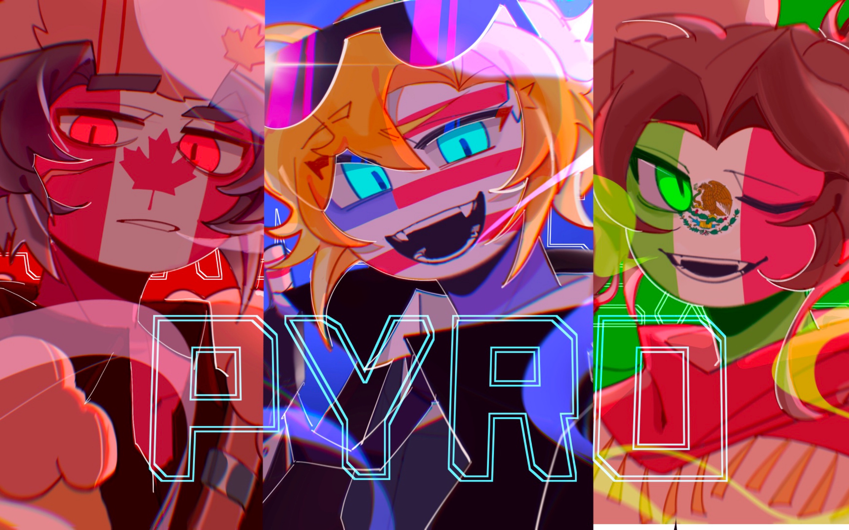 [图]【countryhumans】加美墨的PYRO