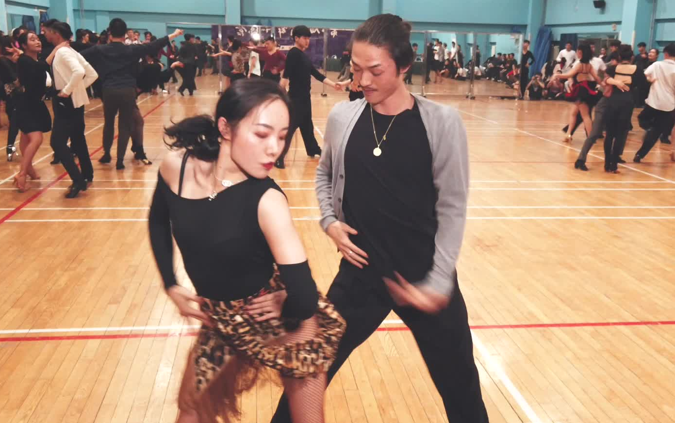 【sz舞蹈】李嘉明/李紫薇-恰恰-第七届体育舞蹈训练营_哔哩哔哩 (゜