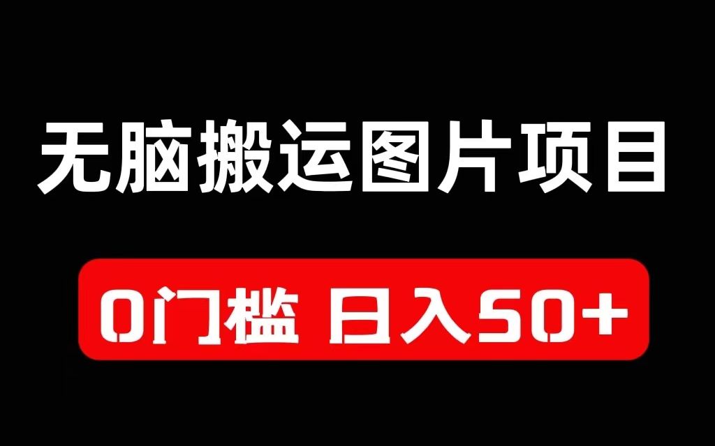 无脑搬运图片项目,长期稳定,一天50+,可复制多号操作!哔哩哔哩bilibili