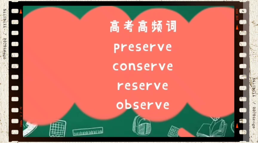 [图]高考高频词Preserve