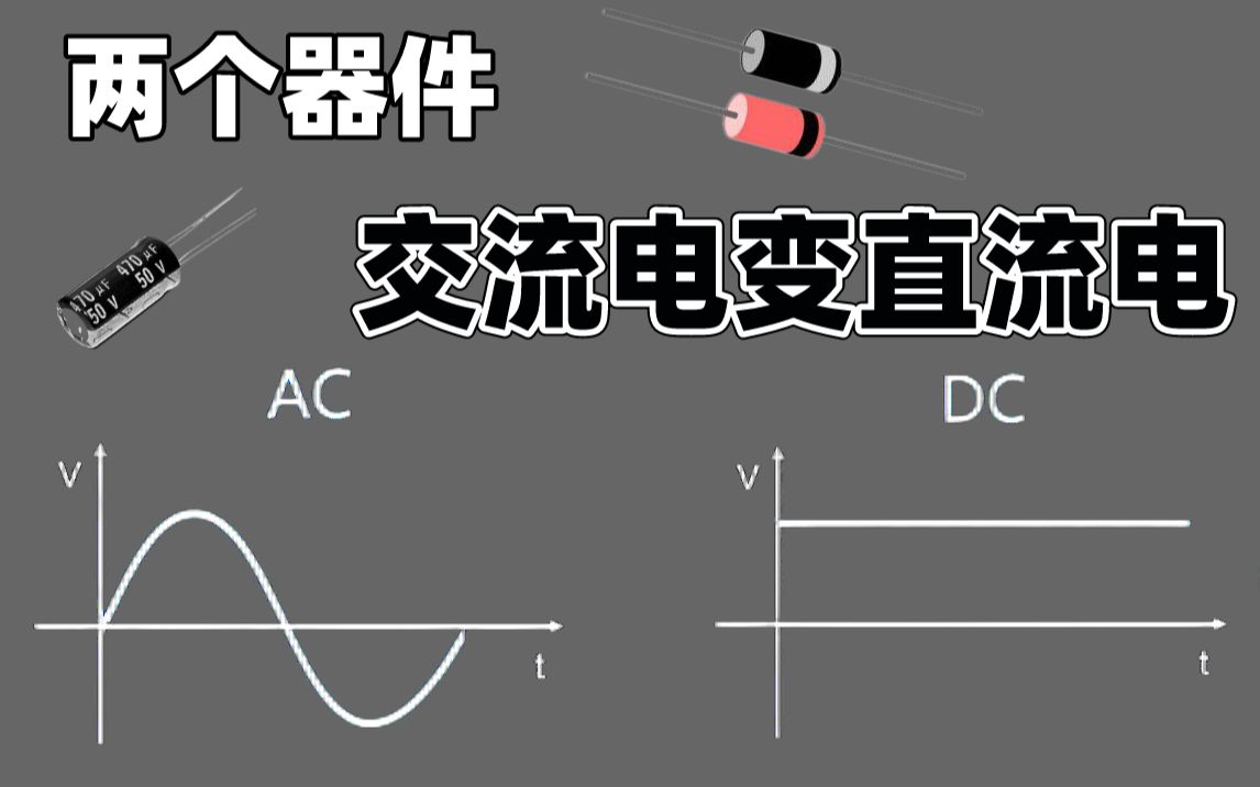 [图]两个元器件就可以将交流电转变成直流电