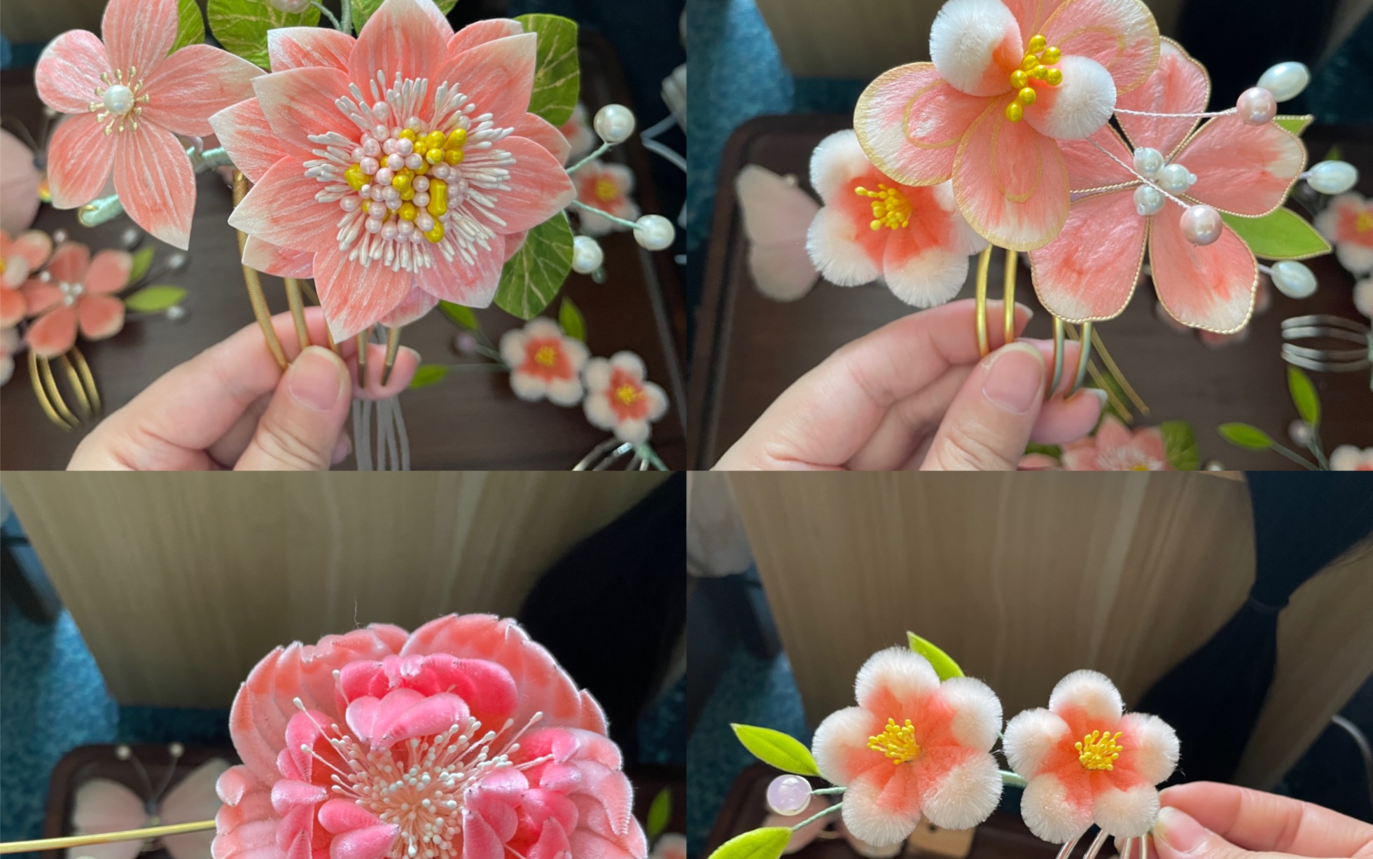 中国传统非遗绒花制作