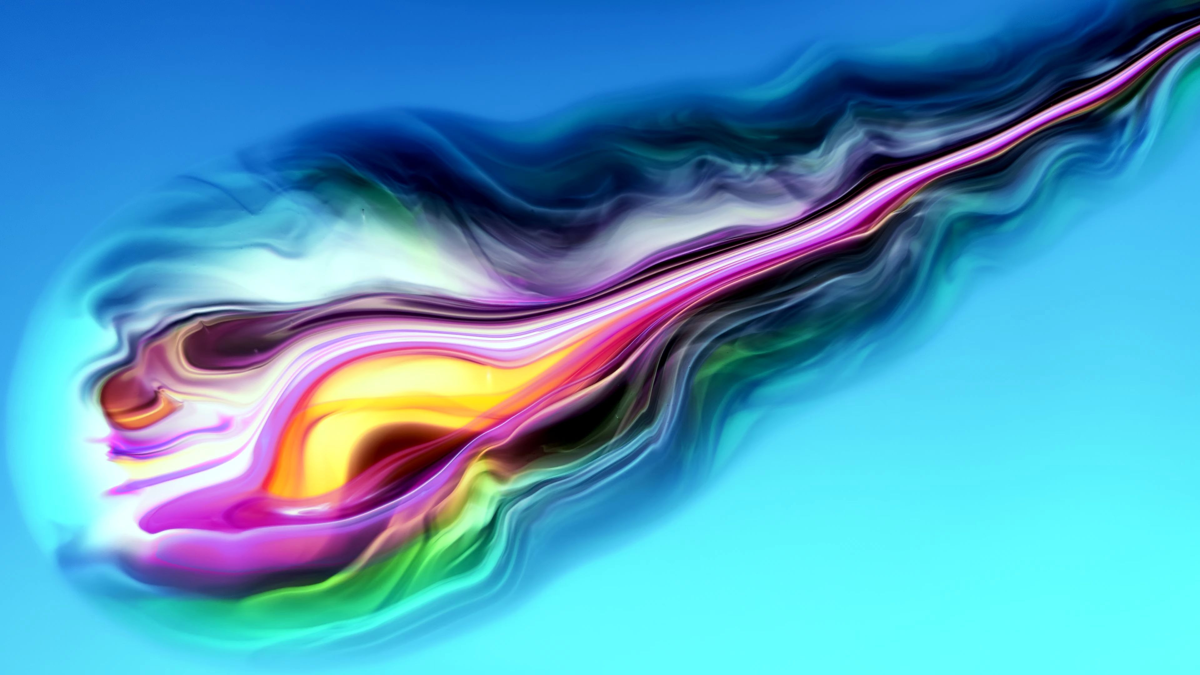 国外大神用 小米10 ultra 拍摄绝美流体艺术 (8k转4k)