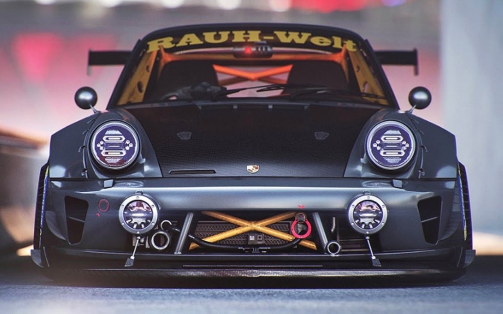 【新车设计】保时捷 rwb 964 cyberpunk