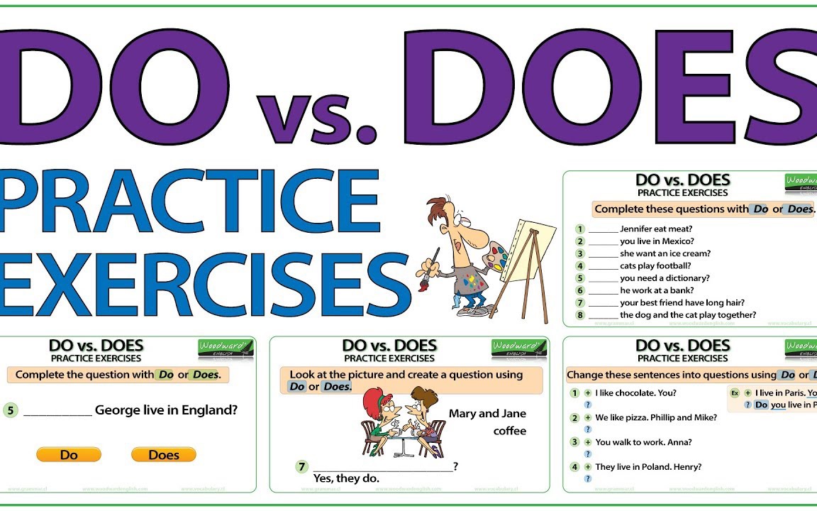 [图]DO vs. DOES - English Practice Exercises