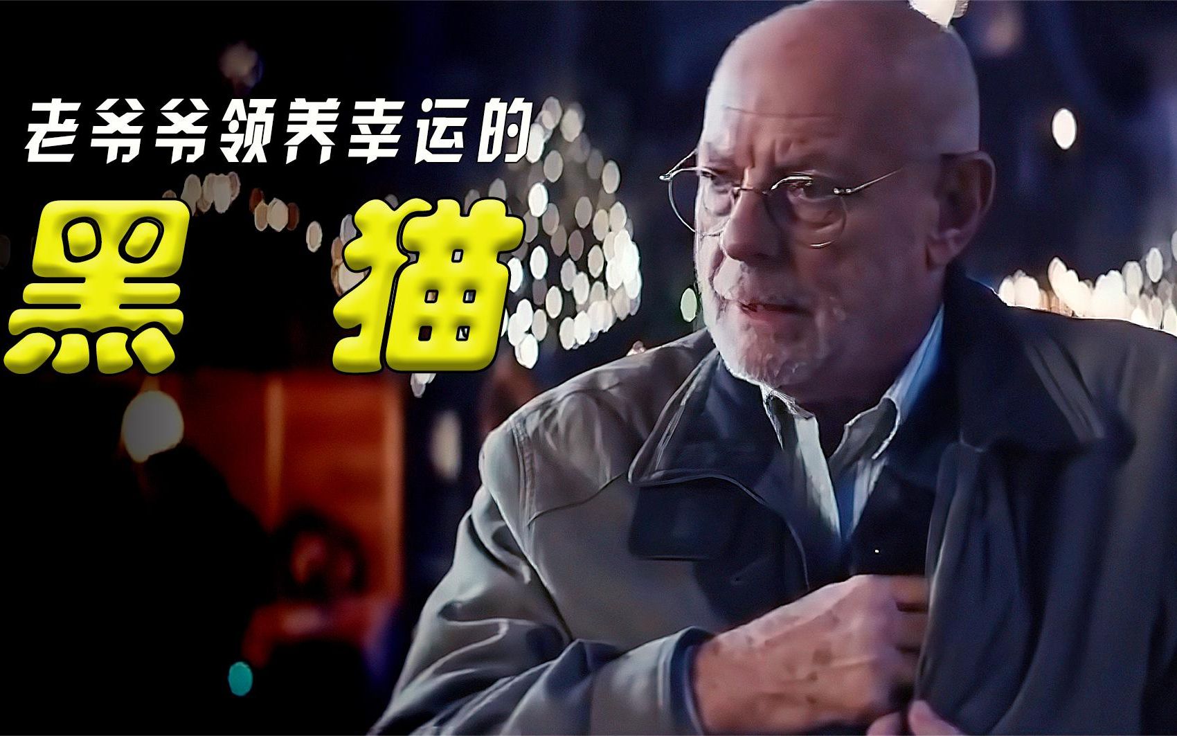 老爷爷竟领养一只黑猫,没想到带来各种好运,治愈小短片