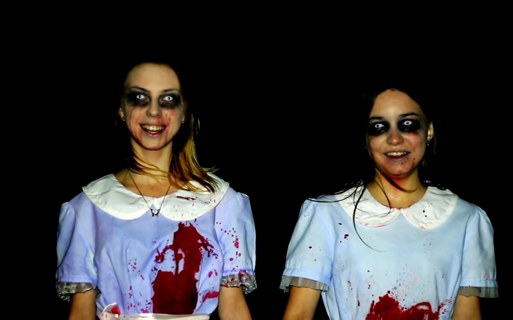 国外恐怖的姐妹夜晚奇遇!_哔哩哔哩_bilibili