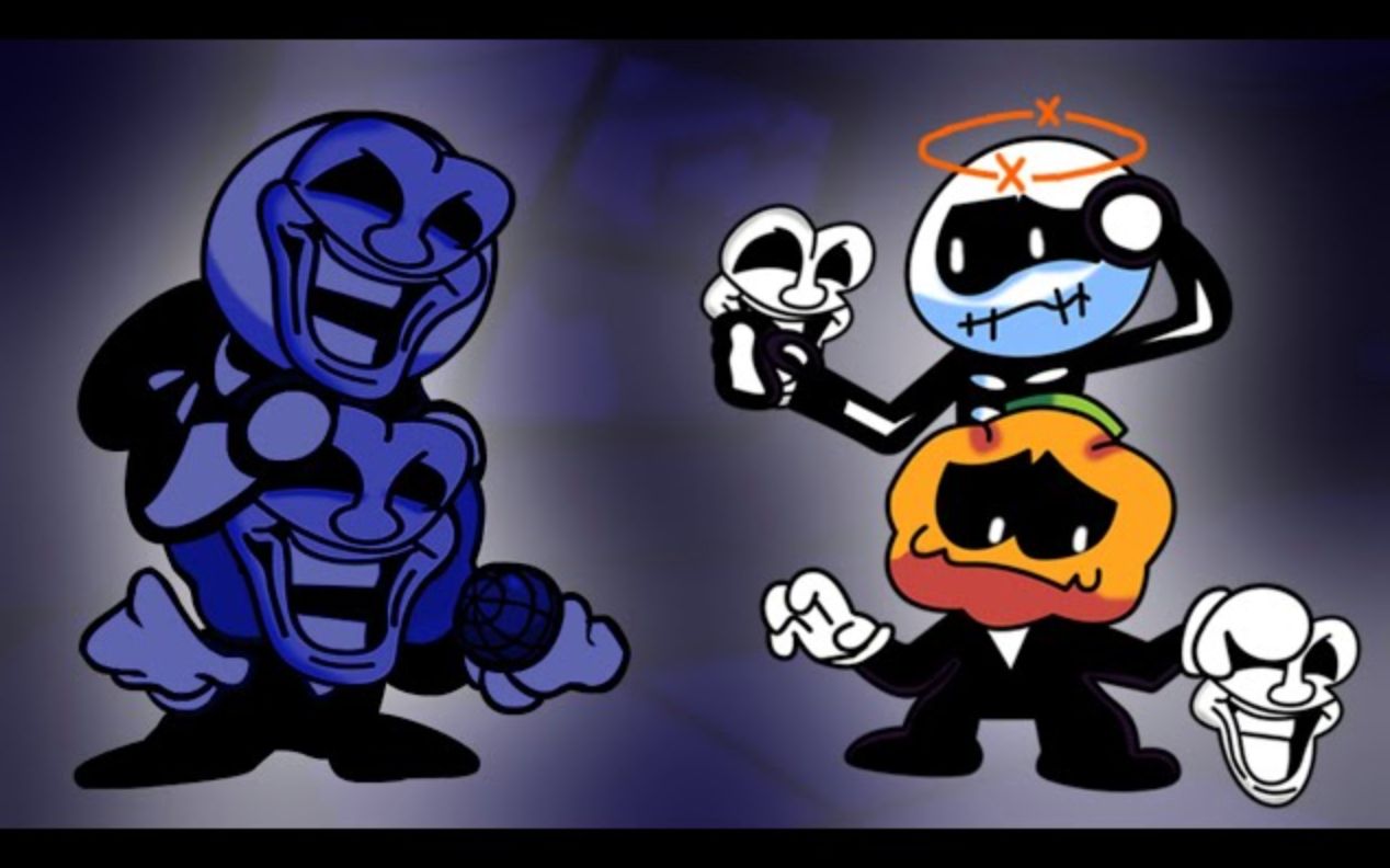 【周五夜放克】bf vs majin tricky_哔哩哔哩_bilibili