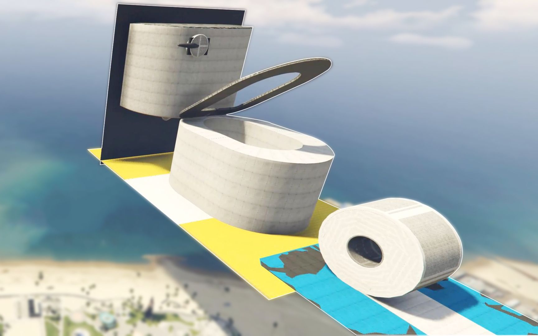 4k【乐美解说】马桶上的滚滚乐 最后还要冲进马桶里