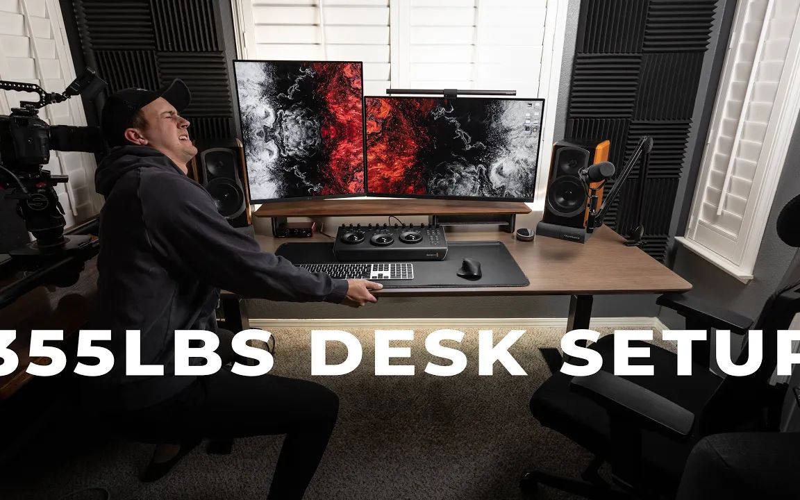 【Desk Tour】开箱能够承重355磅的桌子看有多稳当 | 桌面美学分享哔哩哔哩bilibili