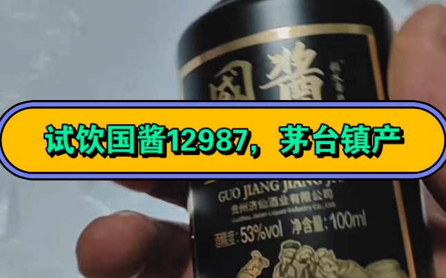 各平台的试饮小酒,价格不贵,53度,国酱12987,酱香型哔哩哔哩bilibili