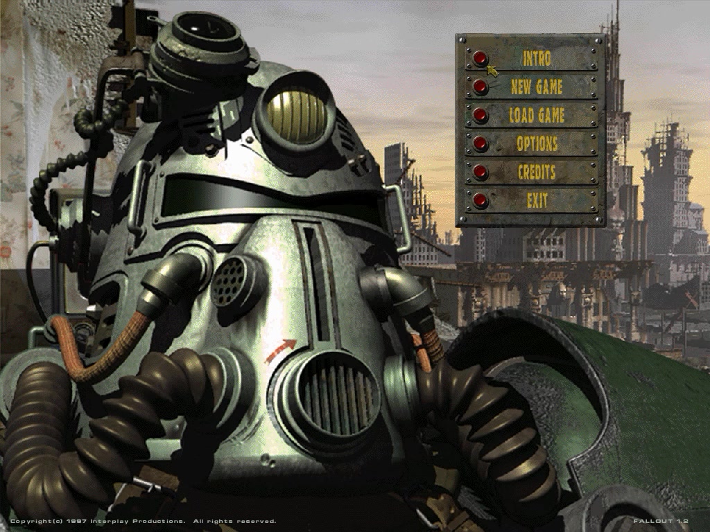 fallout 辐射1 开场 并没有游戏演示