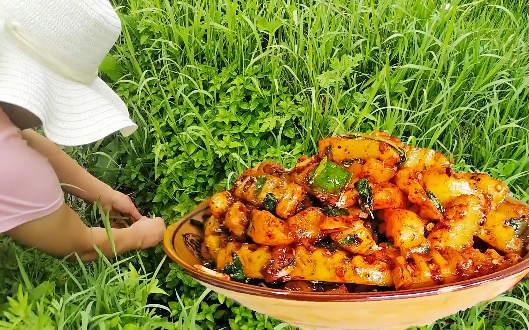 野菜,水香菜炸洋芋