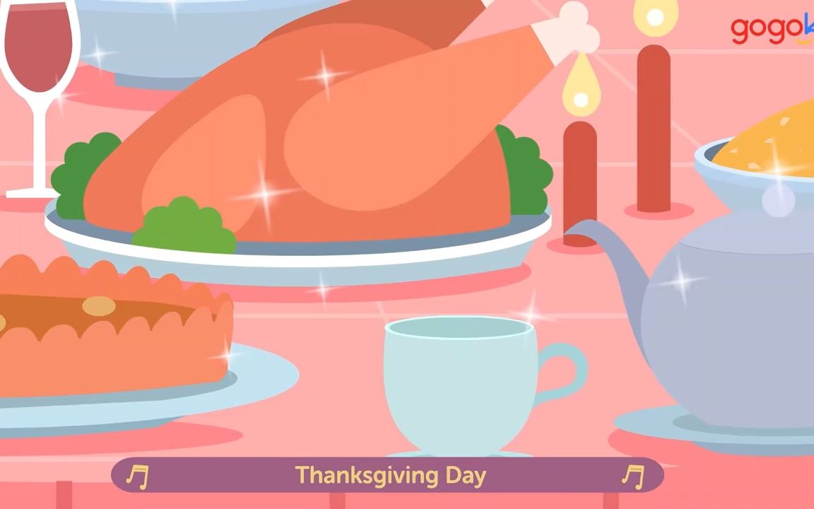 Thanksgiving Day Kids Songs感恩节英语儿歌哔哩哔哩bilibili