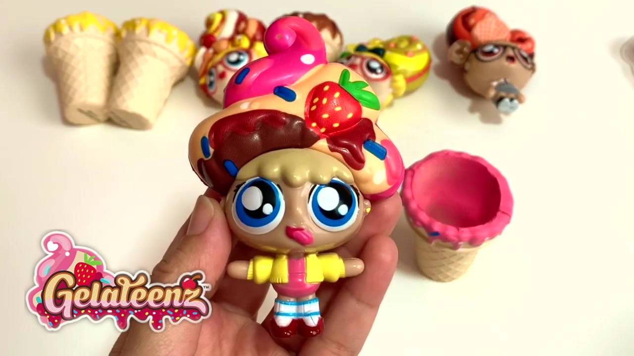 转载雪糕娃娃慢回弹解压玩具盲盒开箱gelateenzsquishyicecream