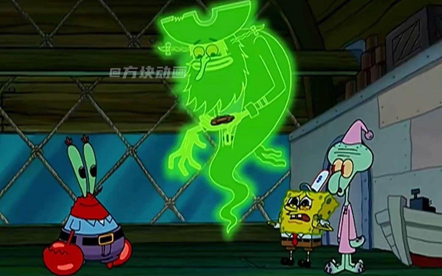 为了2分钱蟹老板和飞天魔鬼了一个约定