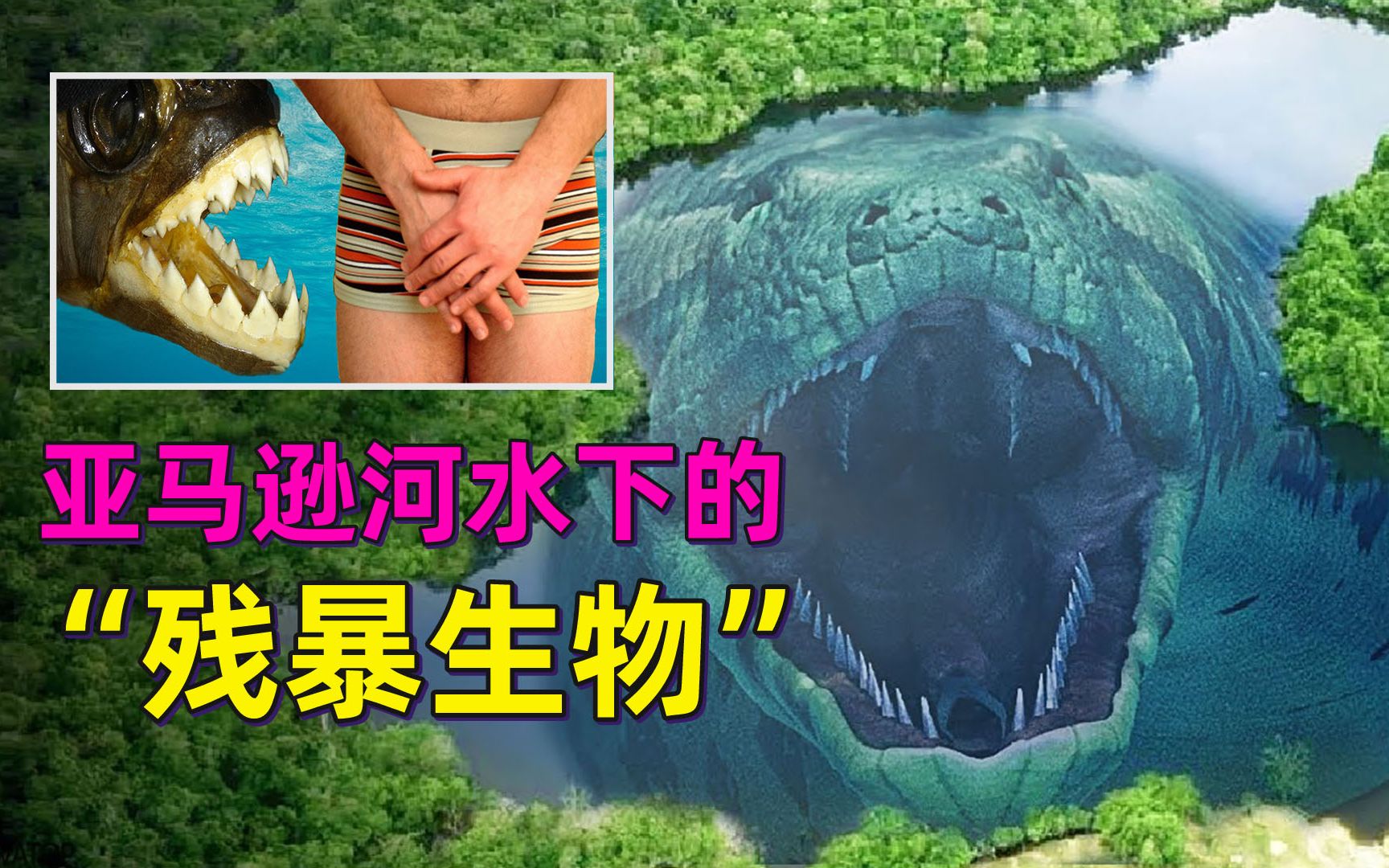 专门攻击男人下体的鱼?亚马逊河里的5大“残暴”生物哔哩哔哩bilibili