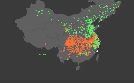 [图]方言圈新手试用汉语字音地理分布查询（真的好用）了解赣北浊音走廊，并通过“星”字的发音观察不同汉语方言的一些特征