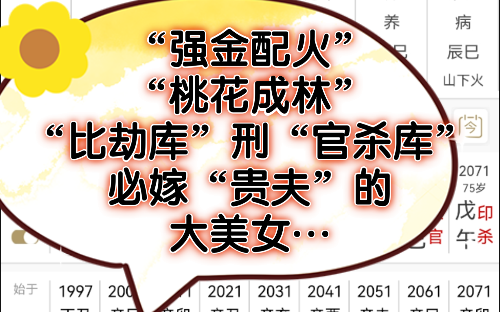 “强金配火”“桃花成林”——“比劫库”开“官杀库”必嫁“贵夫”的大美女…𐟔尟”尟”尟”奓”哩哔哩bilibili