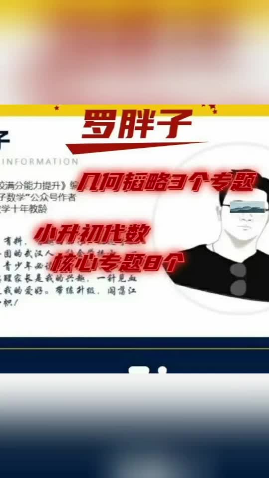 罗胖子数学代数几何专题