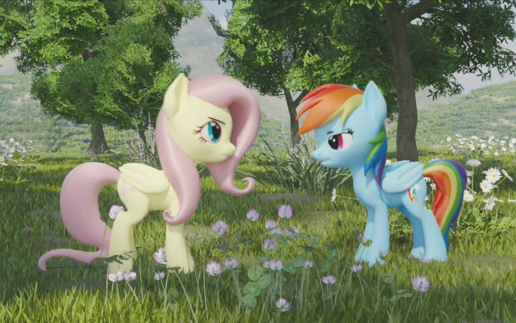 sfm动画云宝教小蝶学习欢呼fluttershycheermlpblenderanimation