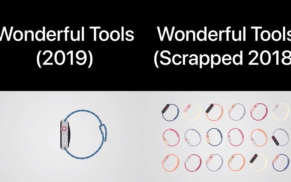 [图]Apple广告"Wonderful Tools"2018版（未发布）和2019版对比（了不起的设计）