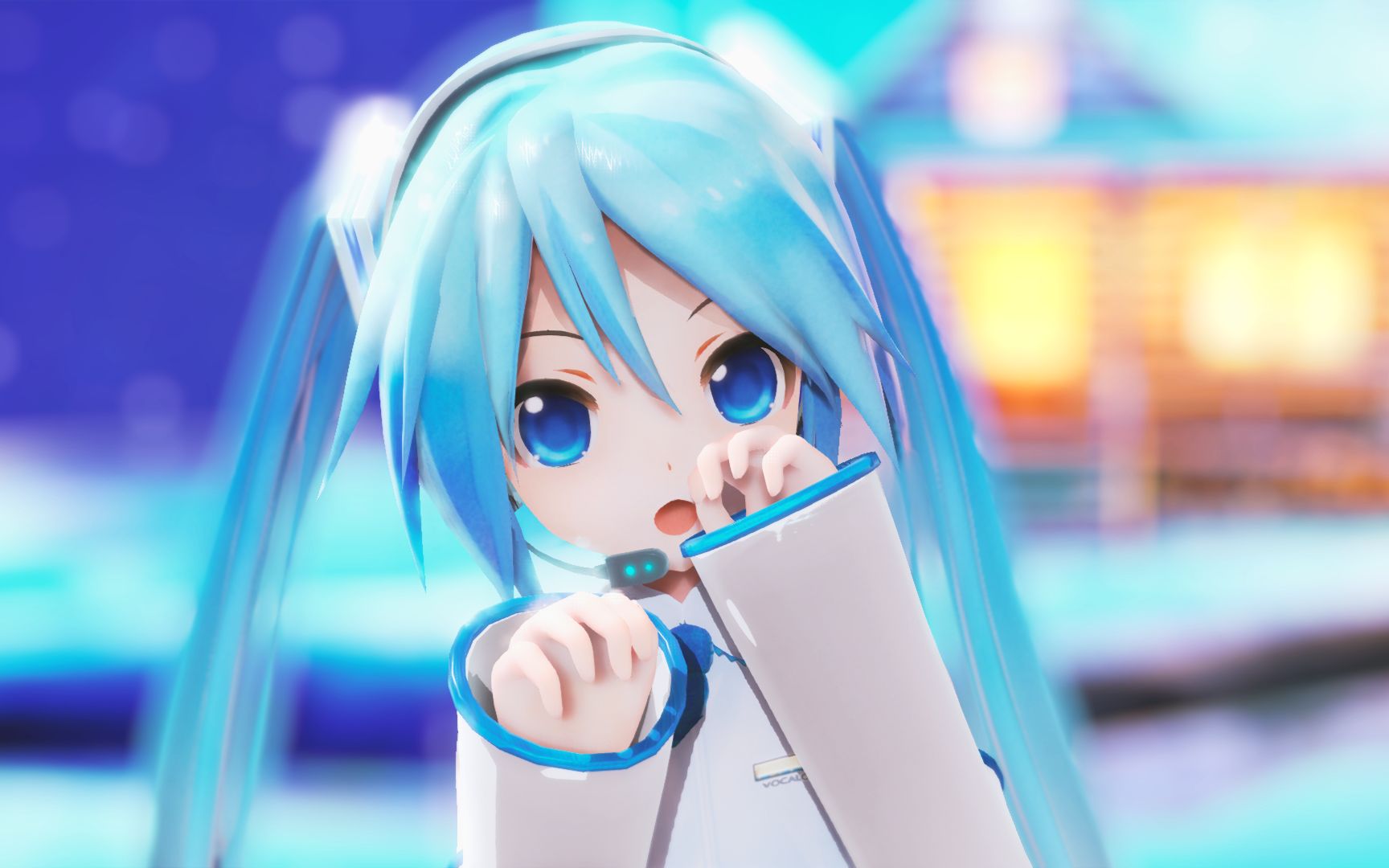 【mmd】三妈式雪miku【好き!雪!本気マジック】_哔哩哔哩_bilibili