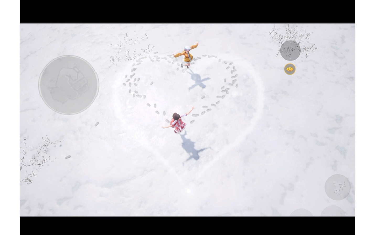 包子:和平精英 | 雪地踩爱心打卡!