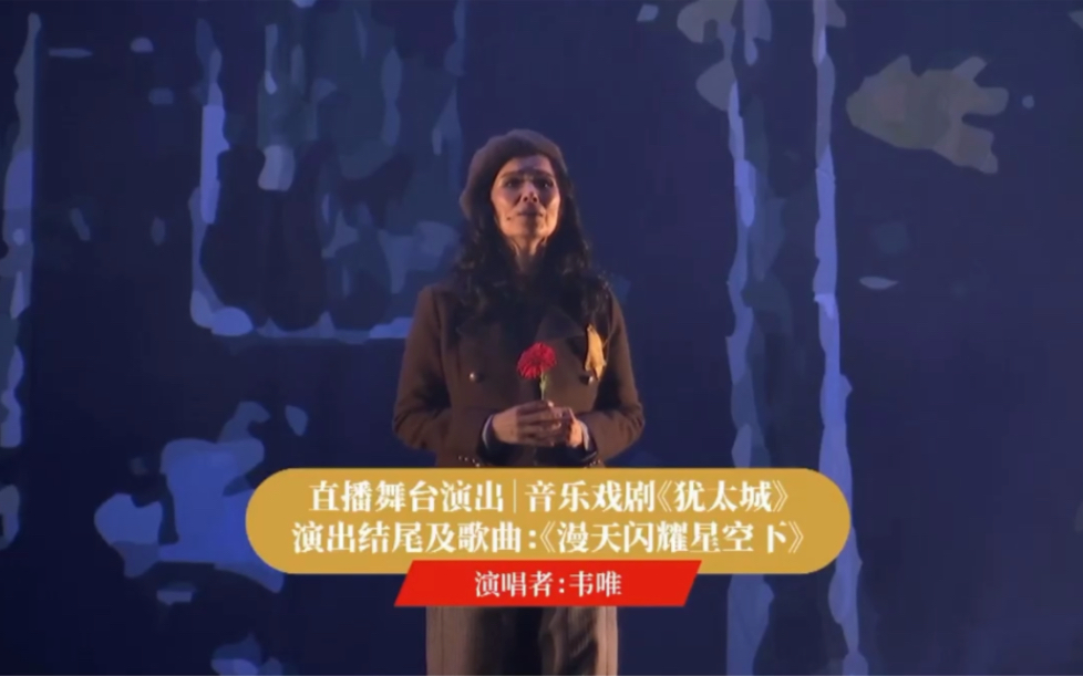 2023年韦唯饰演音乐戏剧《犹太城》女主哈亚,舞台剧现场《漫天闪耀星空下》哔哩哔哩bilibili