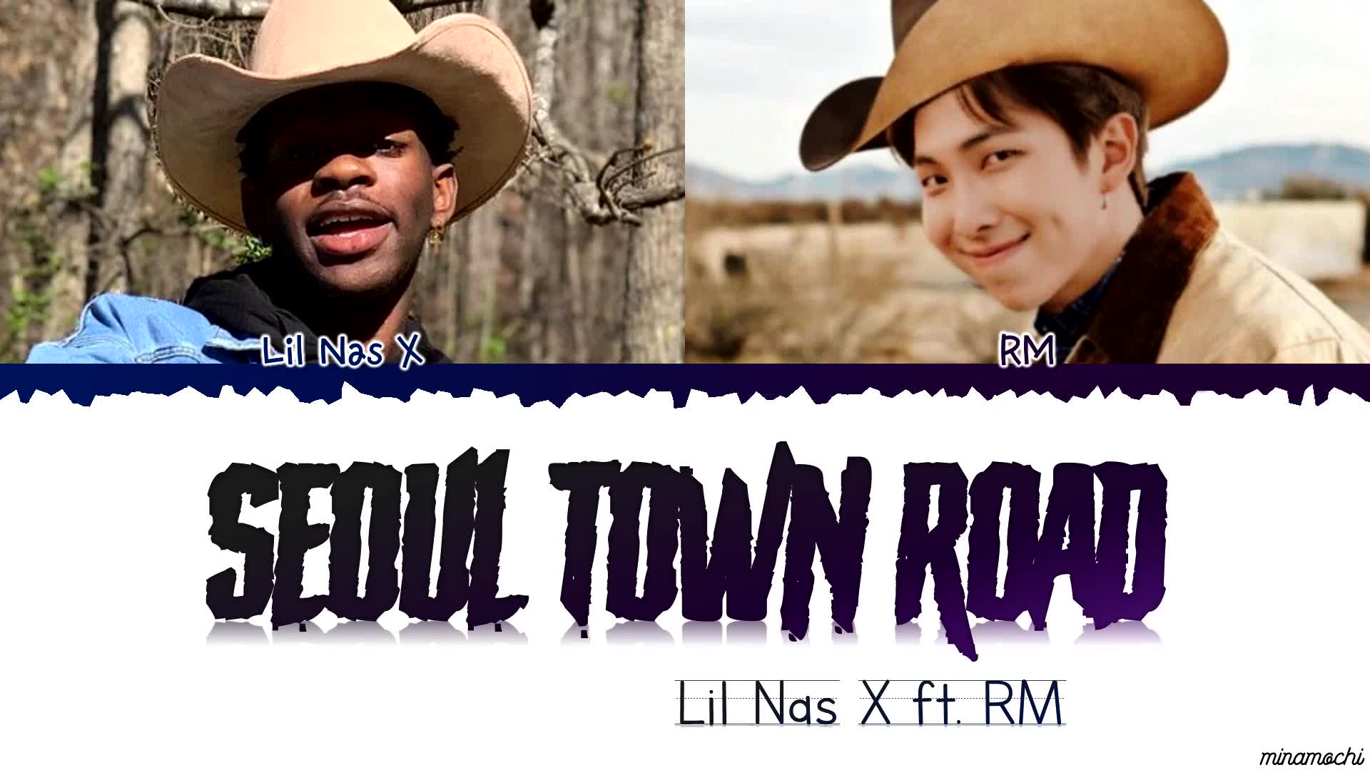 [图]Lil Nas X, RM - Seoul Town Road歌词分part