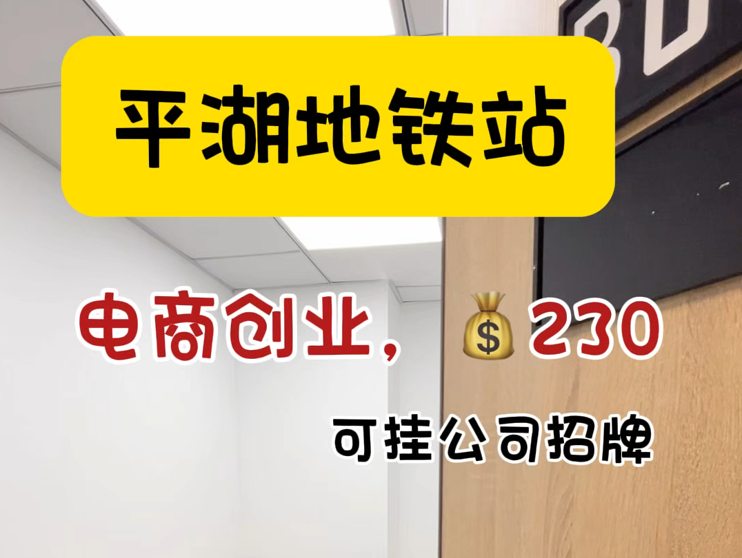 还真别说,初创的老板们真的可以冲,平湖地铁站附近的小办公室来啦#龙岗办公室 #深圳办公室 #共享办公室 #注册公司哔哩哔哩bilibili