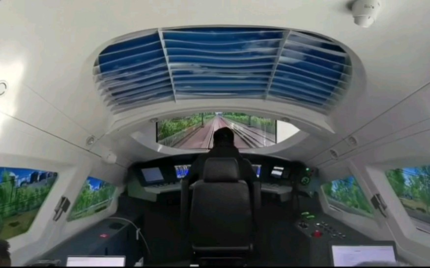 crh380高铁模拟器驾驶舱仿真模型