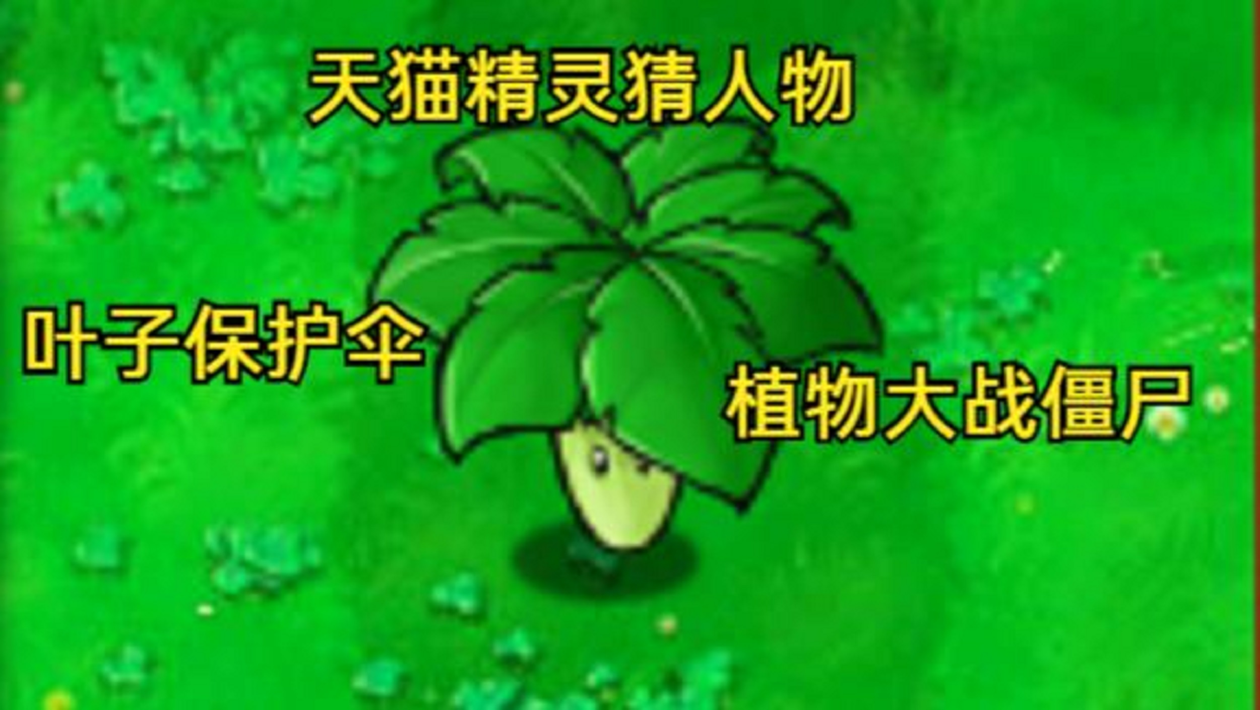 植物大战僵尸雨伞叶子图片