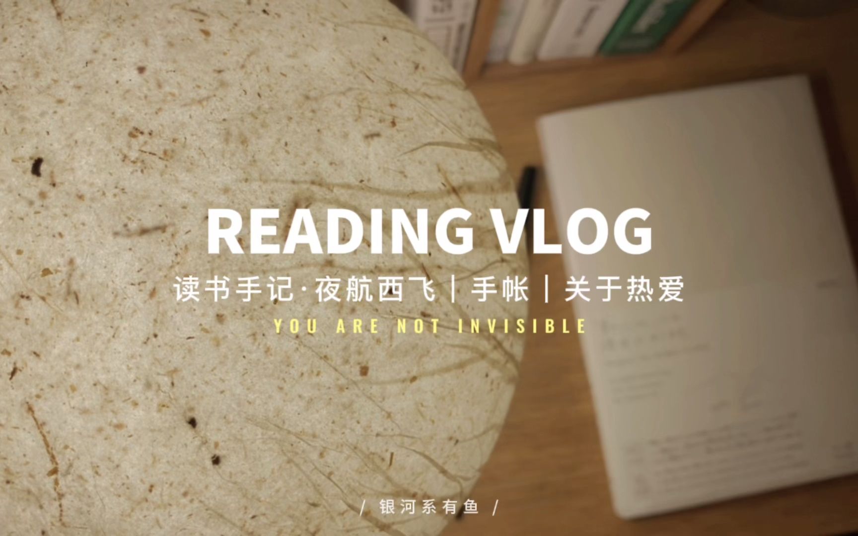 [图]读书vlog | 人活着，总要热爱点什么 | 夜航西飞