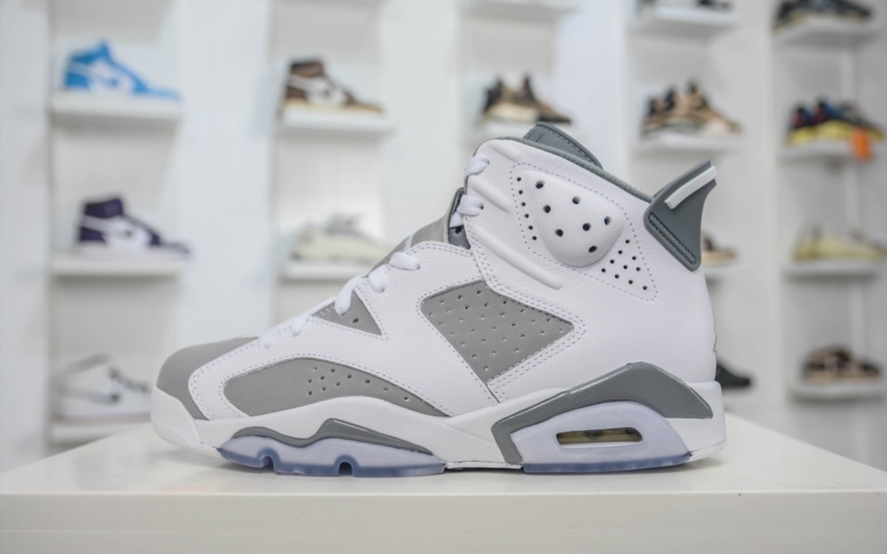 nine air jordan 6 retro"cool grey"酷灰配色