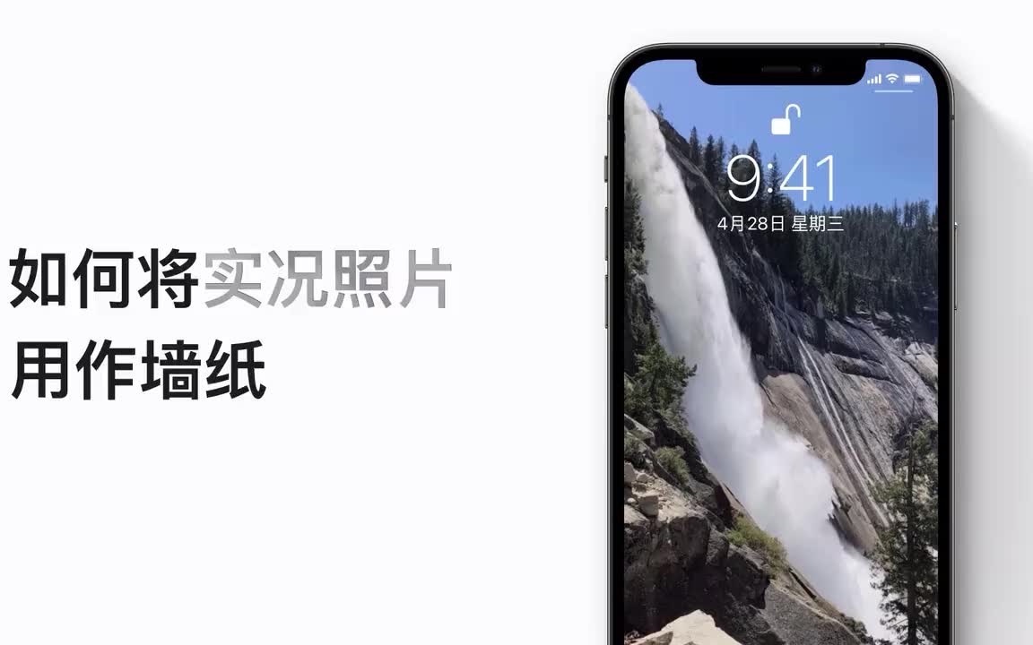 如何将实况照片用作墙纸