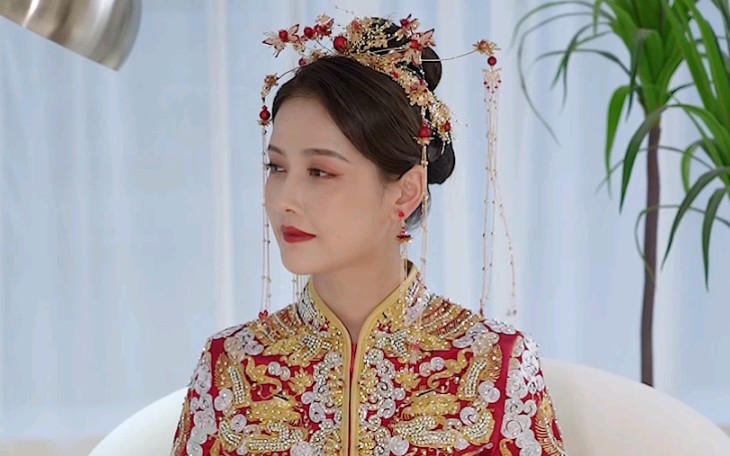 秀禾服龙凤褂一体亮晶晶