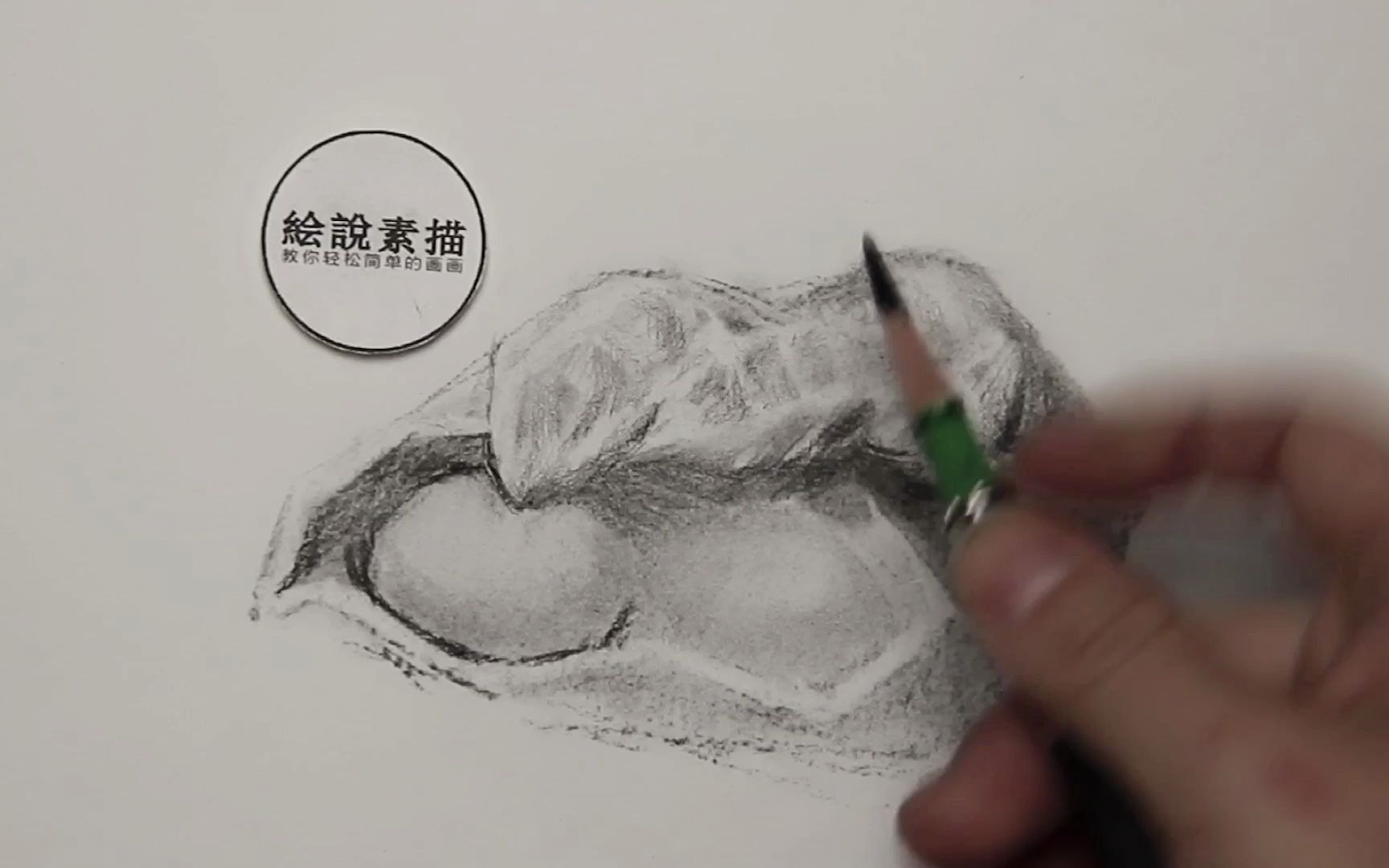 素描剥开的花生画法,学会区分质感是关键哔哩哔哩bilibili