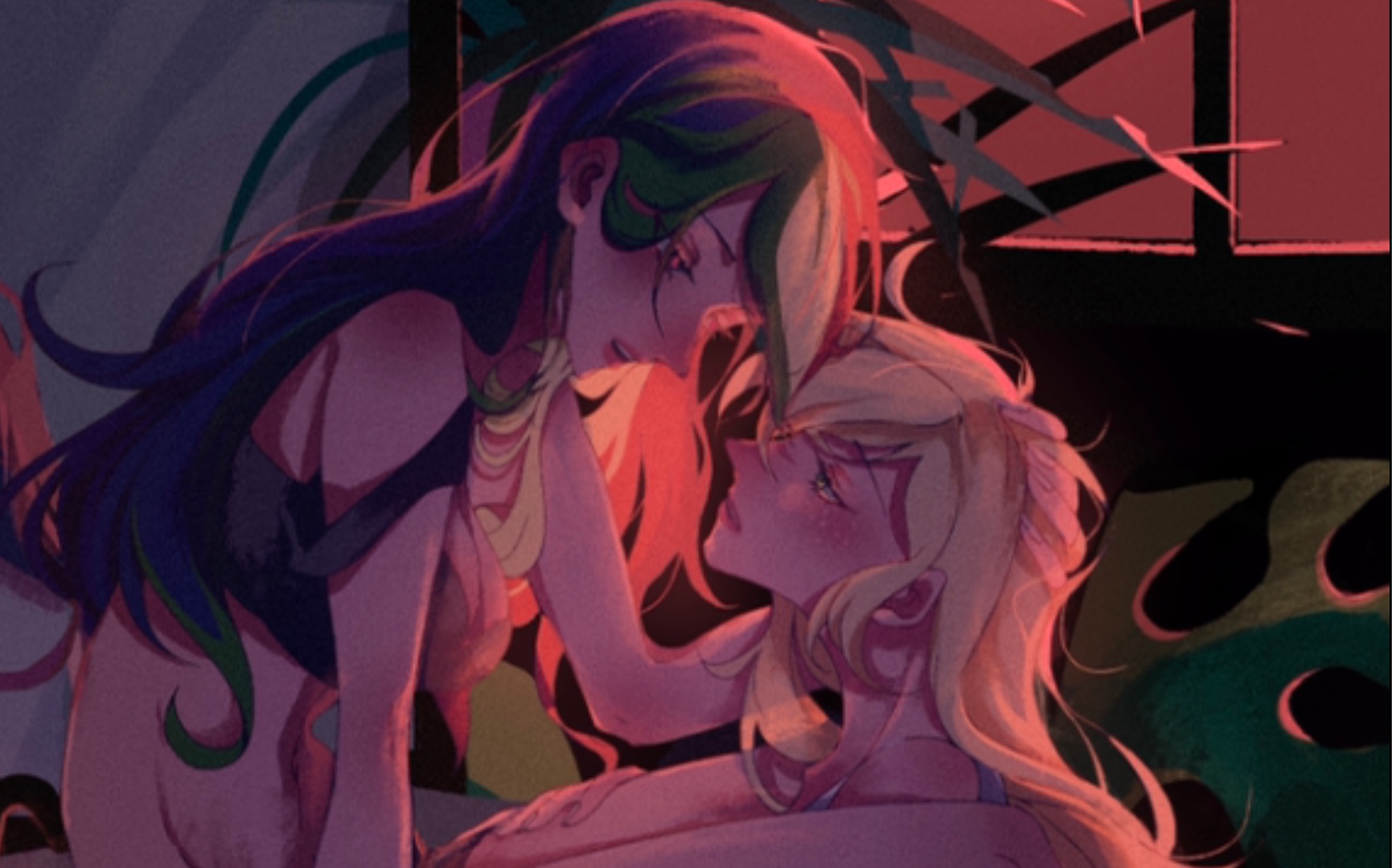 【procreate指绘】【虹林檎】让我们在日落尽之前接吻吧