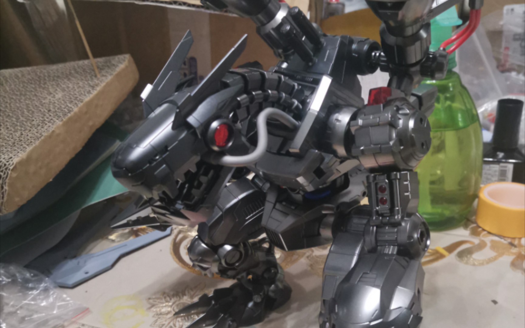 万代frs 无限龙 机械邪龙兽喷涂展示