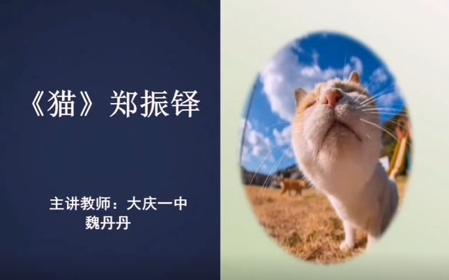 [图]【公开课】《猫 /郑振铎》YW071092,部编版,人教版,统编版,初中,七年级,初一,上册,上学期,(YW语文)