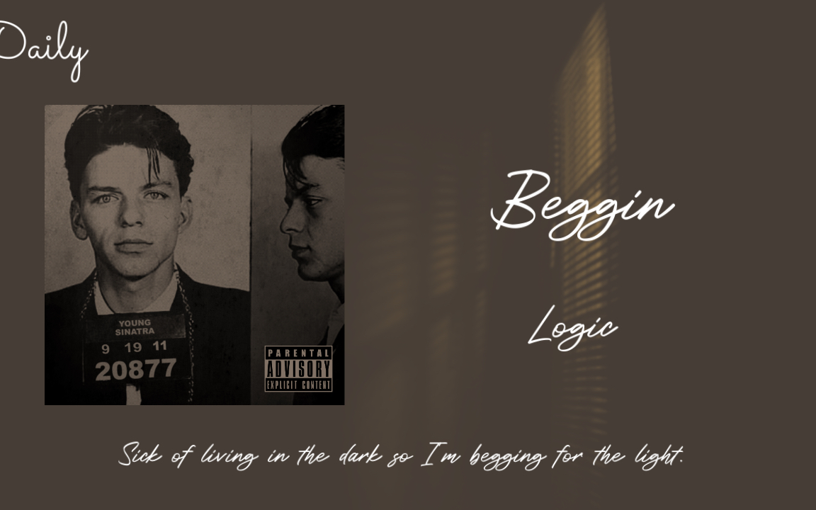 每日推歌 | 急促鼓点的经典 |《Beggin 》哔哩哔哩bilibili