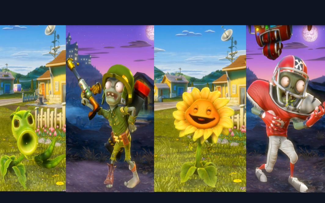 花园战争1——全角色嘲讽动作-婉约の蓟-花园战争角色-哔哩哔哩视频