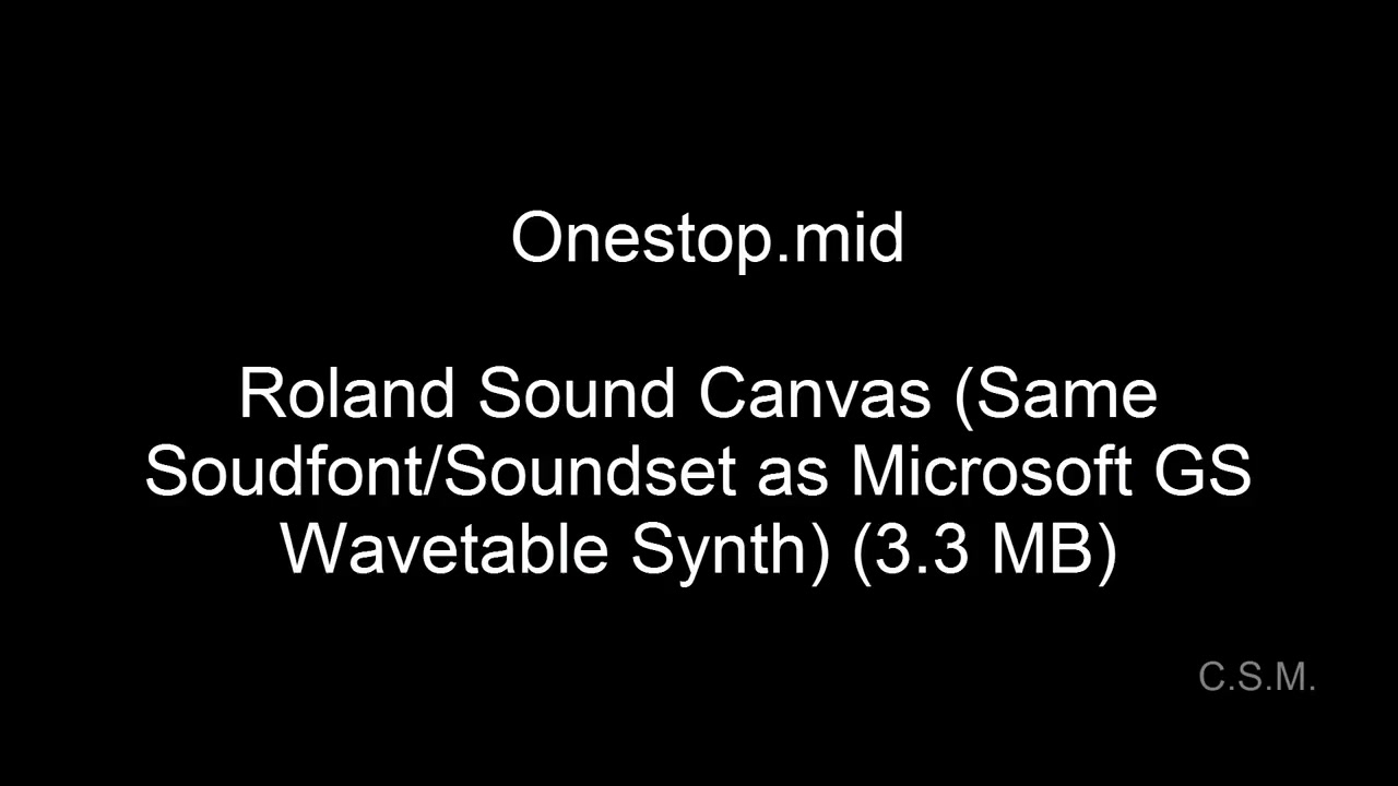 [MIDI] 多种GM音色库对比  onestop.mid哔哩哔哩bilibili