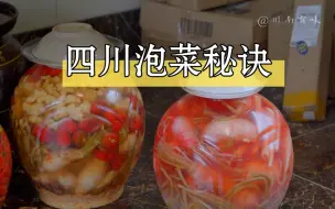 Download Video: 泡菜最关键的就是盐巴，其他都是锦上添花，一斤盐巴七斤自来水就是我泡菜秘诀，第一次泡需要二十天左右，之后盐水有乳酸菌了放入食材只需要一到三天就可以食用。