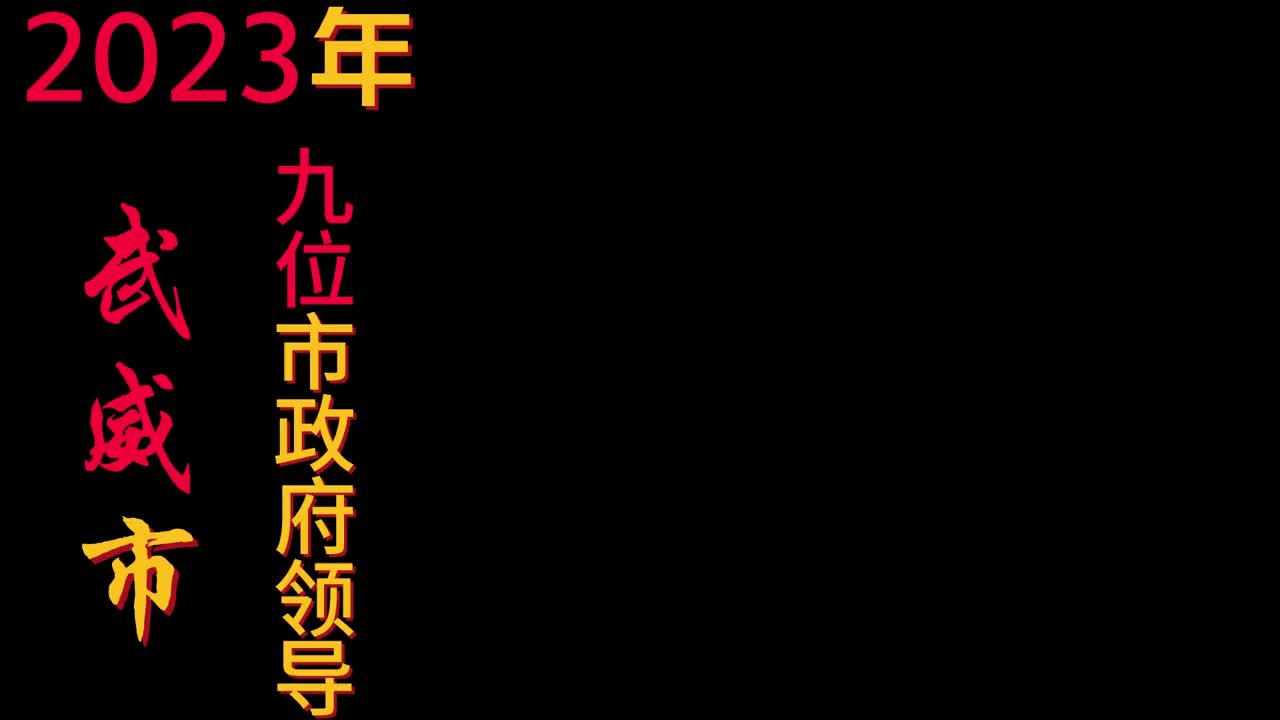 2023年甘肃省武威市,9位现任政府领导成员,你知道几位呢哔哩哔哩bilibili