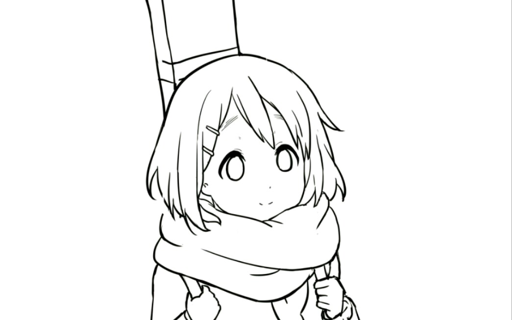 【轻音少女】临摹2秒的动画gif 我想说做动画秃头是有道理的