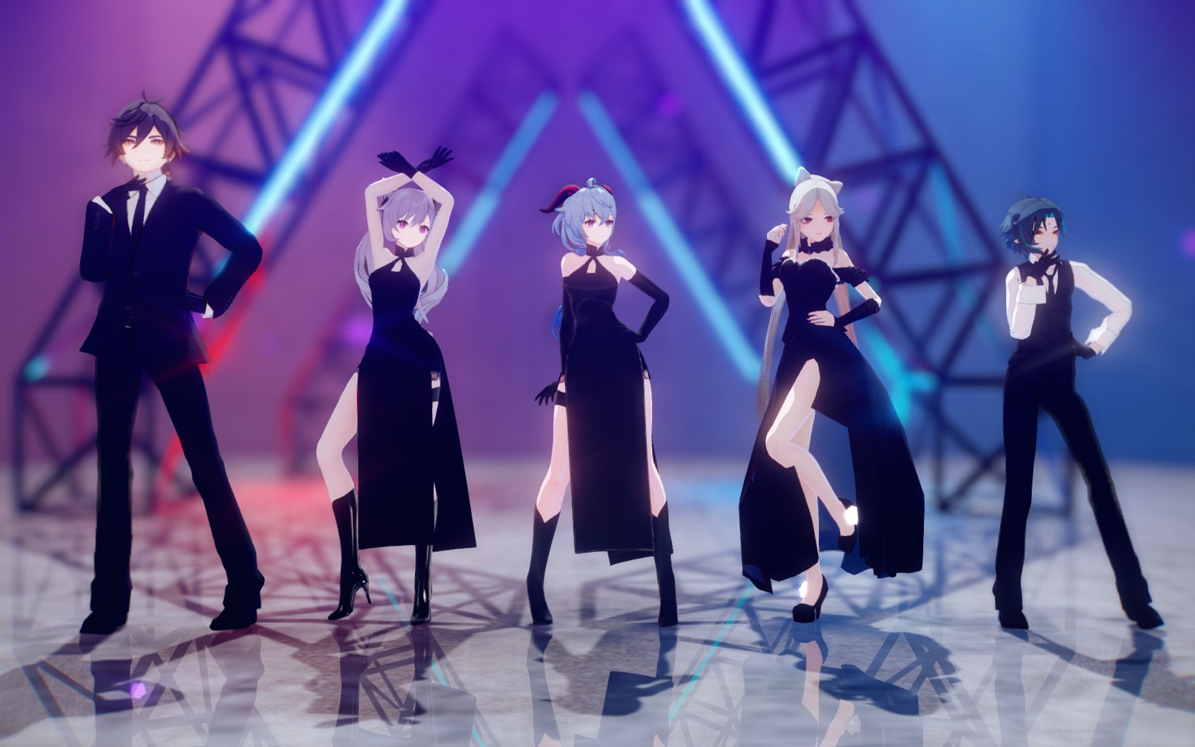 [图]『原神/MMD』 提瓦特舞团 『Dreamcatcher - SCREAM』